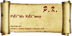 Pákh Kámea névjegykártya